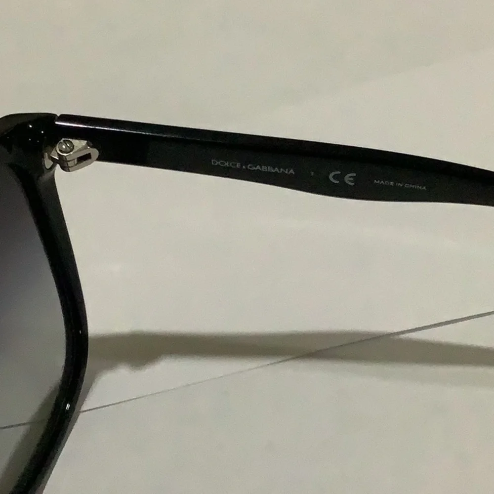DOLCE & GABBANA Black Cat-Eye Style Sunglasses - Picture 5 of 8